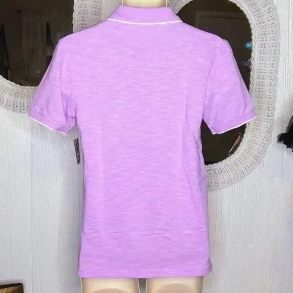 GEORGE Purple Breathable SS Polo/Golf Shirt - Picture 4 of 4